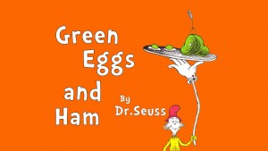 green eggs and ham, dr. seuss