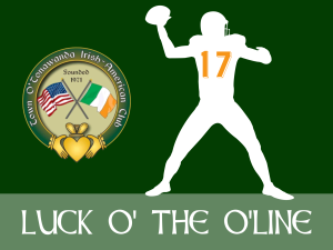 Lawn Sign Fundraiser: Luck O' the O'line – Irish American Club
