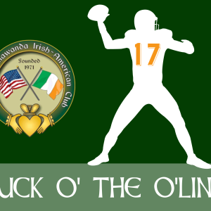 Lawn Sign Fundraiser: Luck O’ the O’line – Irish American Club