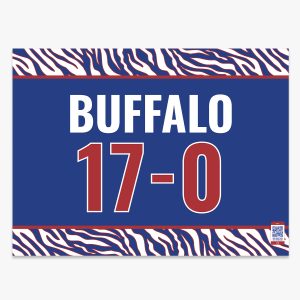 Buffalo 17-0 Lawn Sign