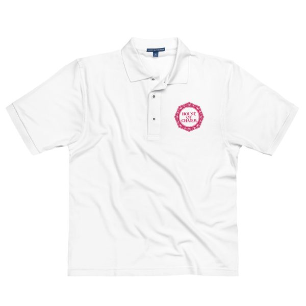 House of Charm Embroidered Men's Premium Polo - Image 2