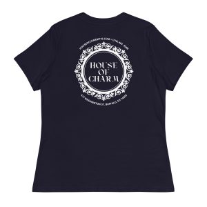 House of Charm Front/Back White Women’s Relaxed T-Shirt