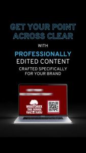 Get your business's point across clear, with professionally edited video content