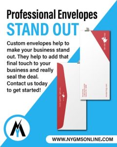 Make your first impression count with professional custom envelopes