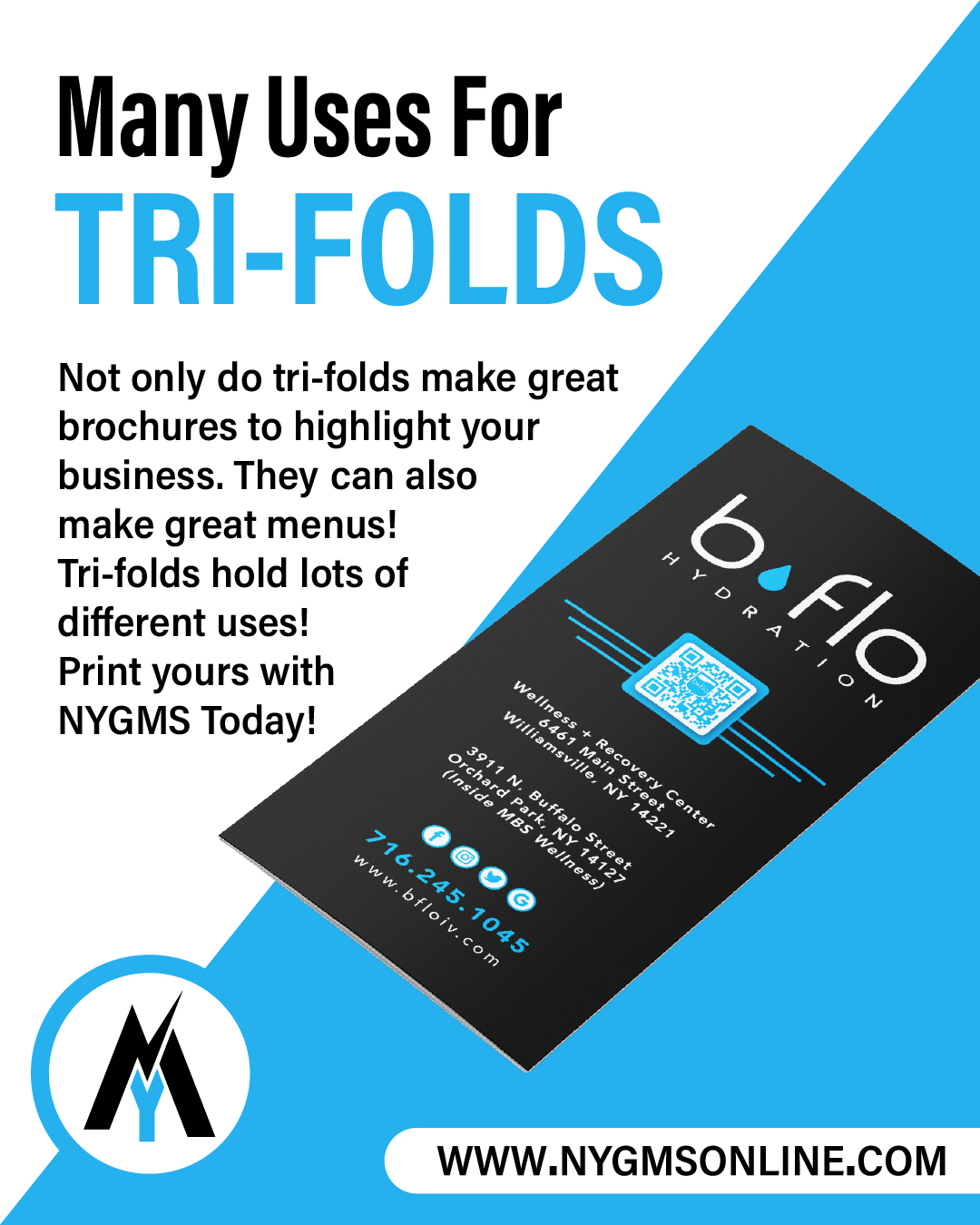 Read more about the article Tri-folds aren’t just brochures — they’re powerful tools for menus, promotions, and business info all in one clean design