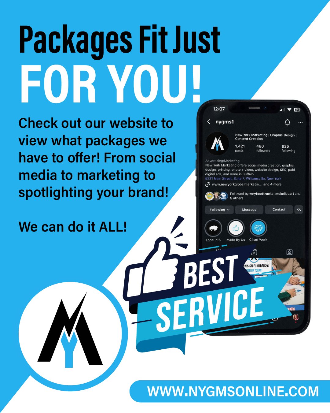 Read more about the article One size doesn’t fit all — that’s why our packages are built just for you! 