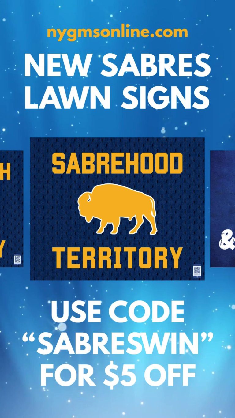 Read more about the article 🚨 NEW Sabres Lawn Signs just dropped 🚨