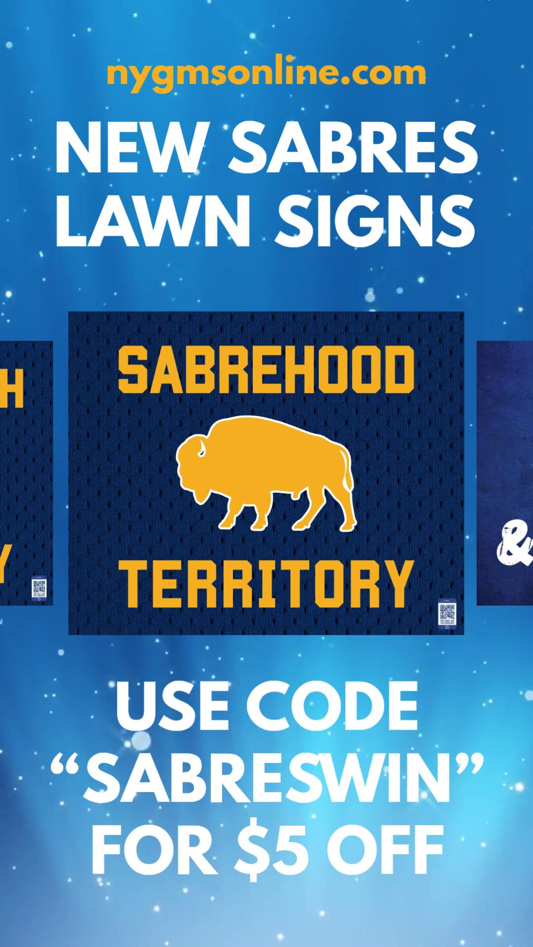 Read more about the article 🚨 NEW Sabres Lawn Signs just dropped 🚨