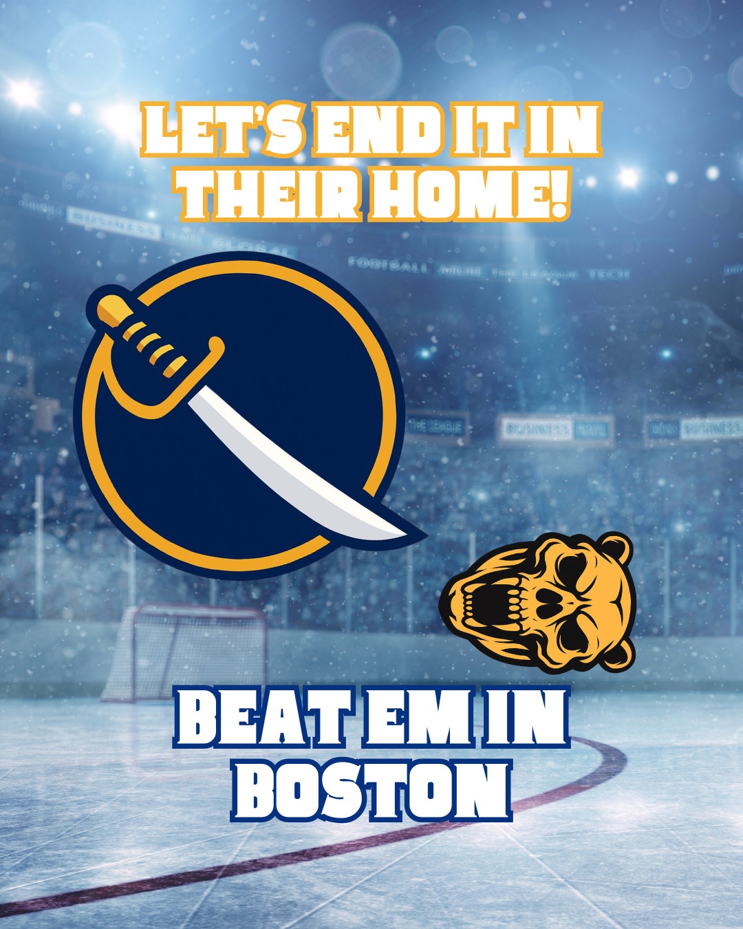 Read more about the article Let’s drive the sword into the Bruins tonight! Go Sabres!!