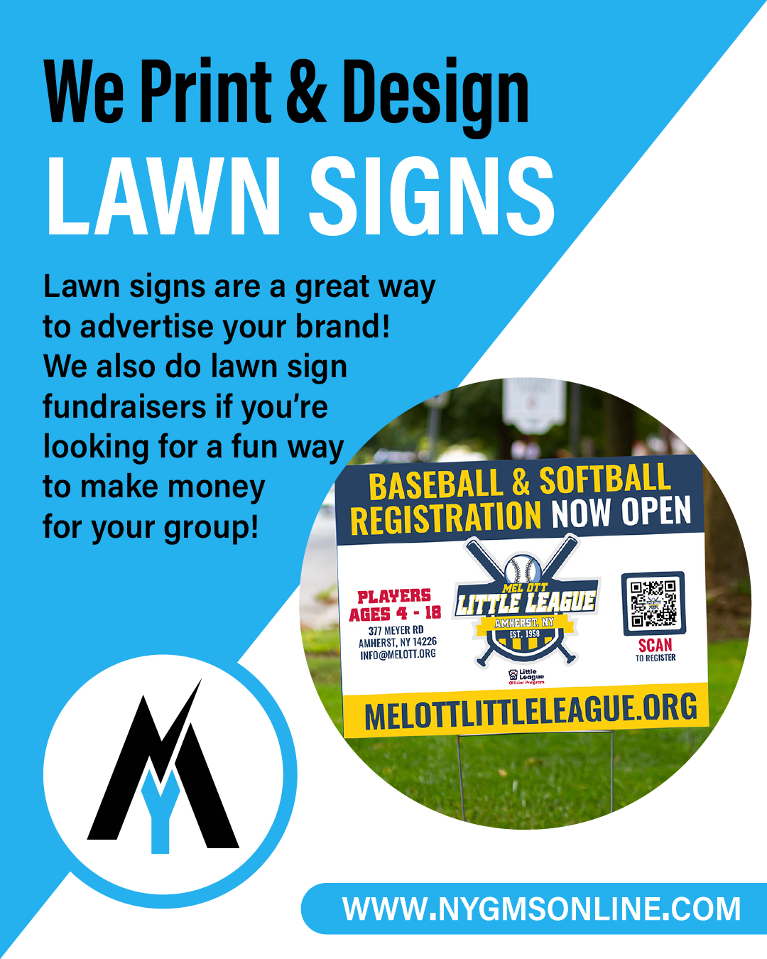 Read more about the article Lawn signs are a great way to spread the word fast 📣