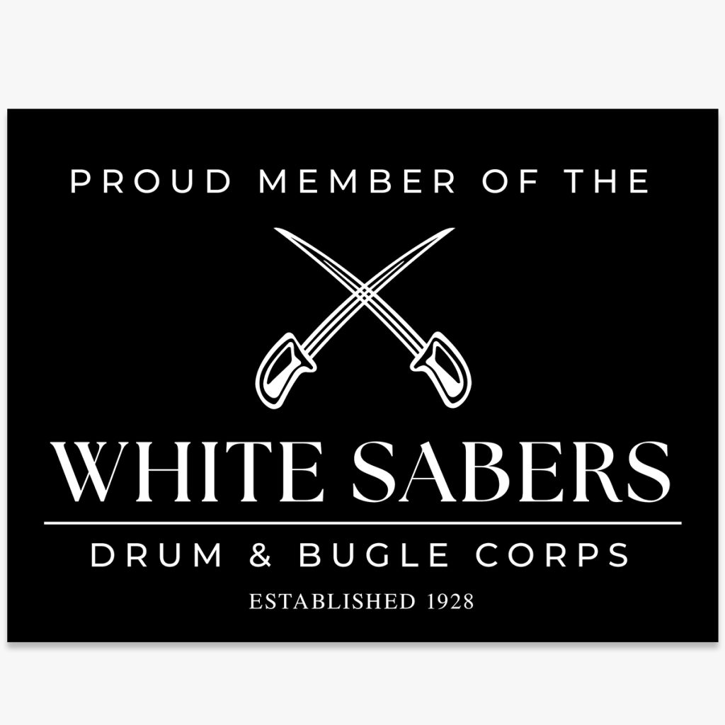 Proud Member Est 1928 White Sabers